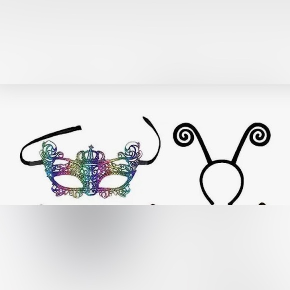 Halloween Butterfly cape w/jewels,mask ,headband - Picture 2 of 3